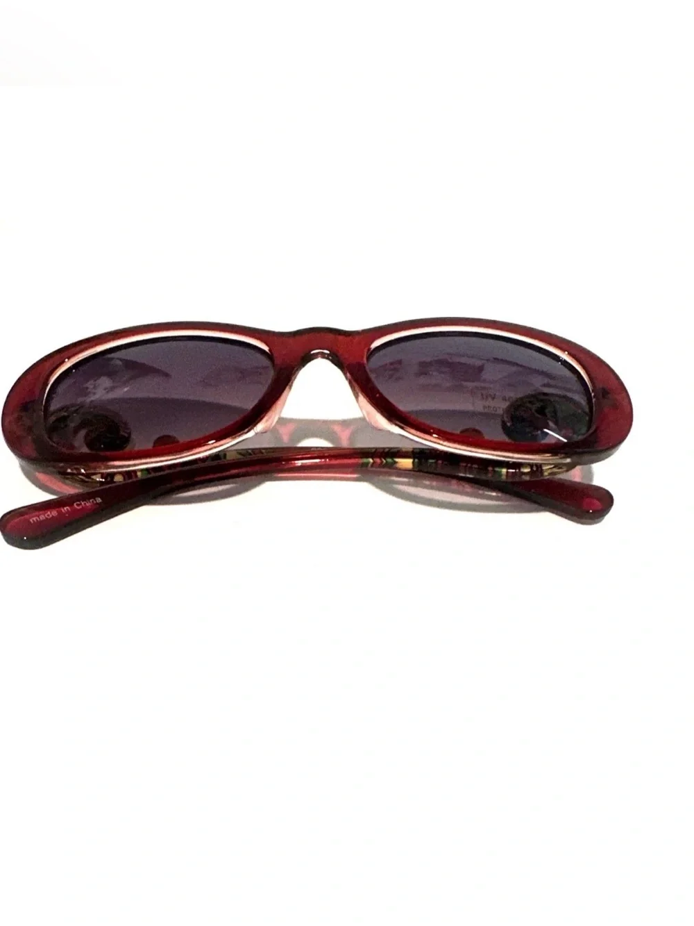 Women fashion Baroque sunglasses red